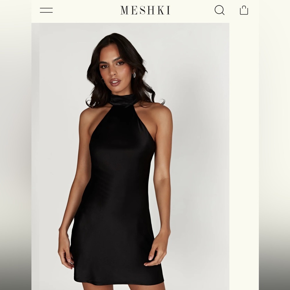Meshki Claire a line mini dress